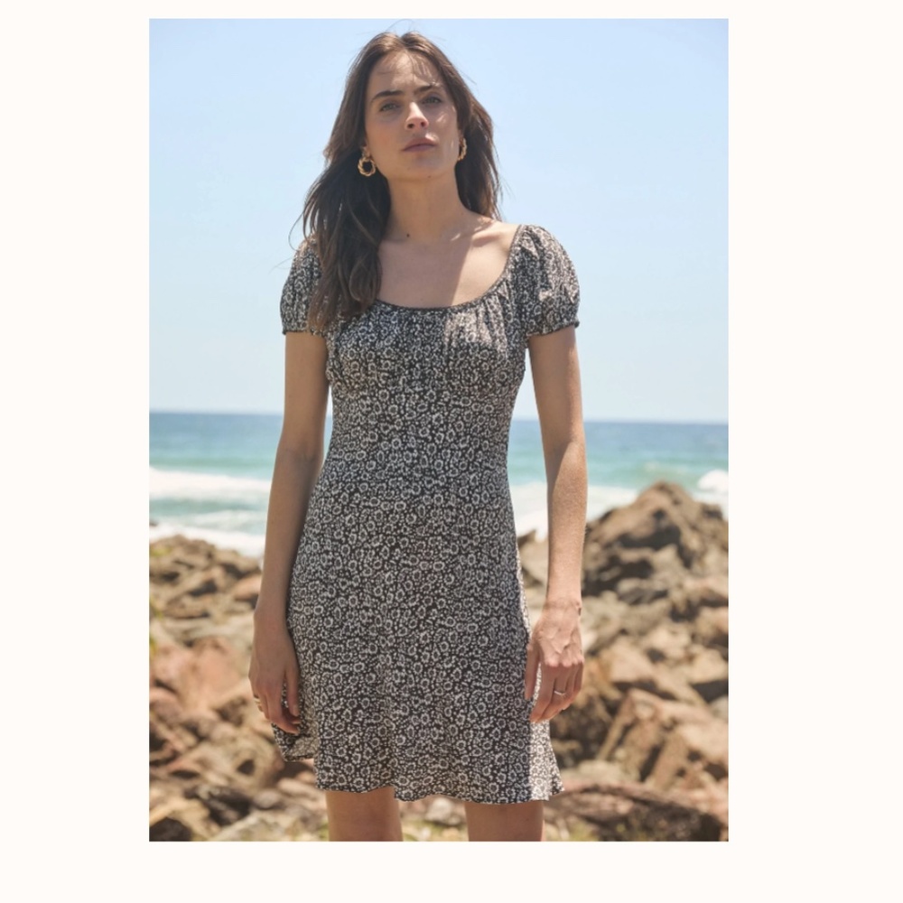 NWT Auguste The Label: Marlow Zandra Anne Mini Dress Charcoal Size 2/XS